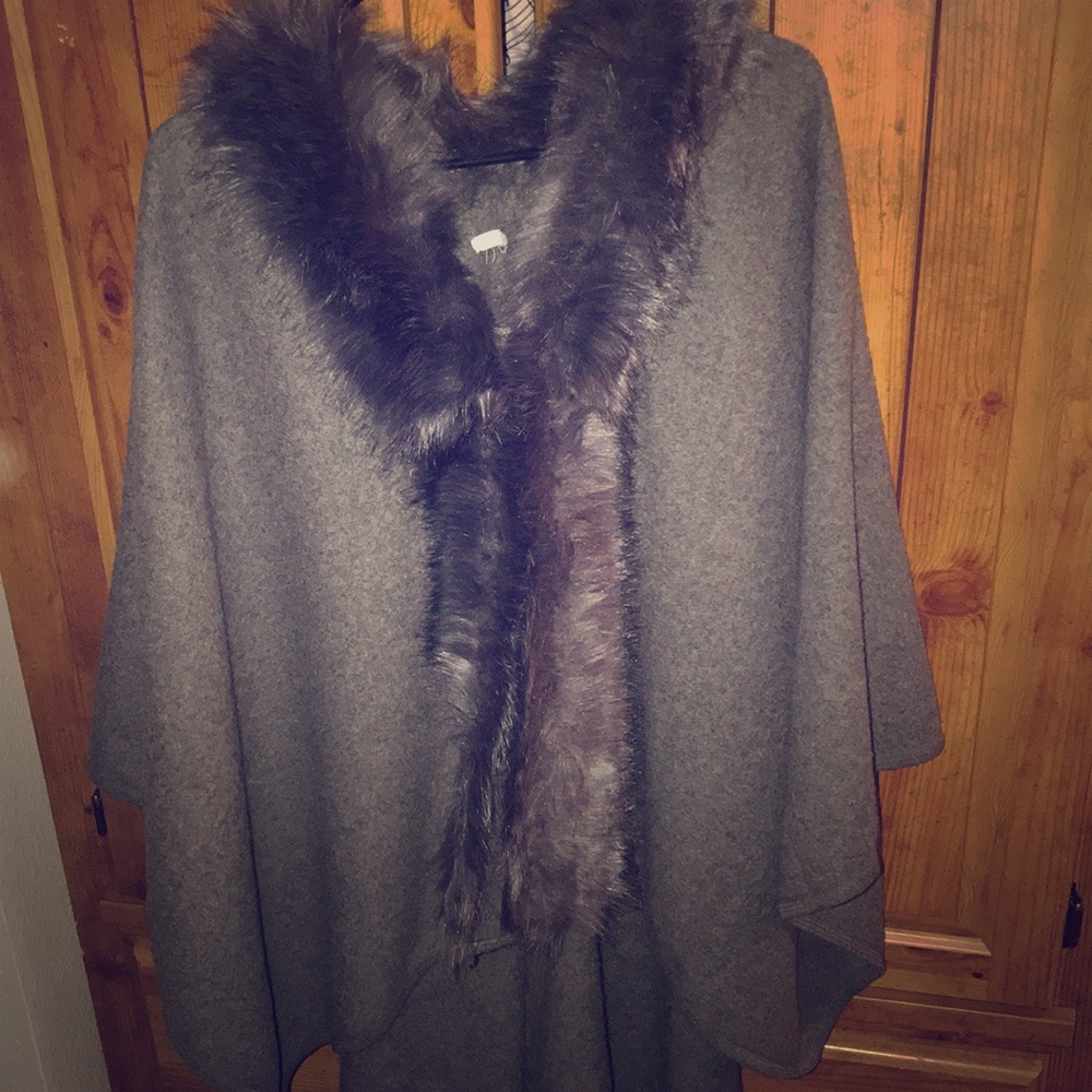 Wool poncho